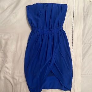 blue mini dress